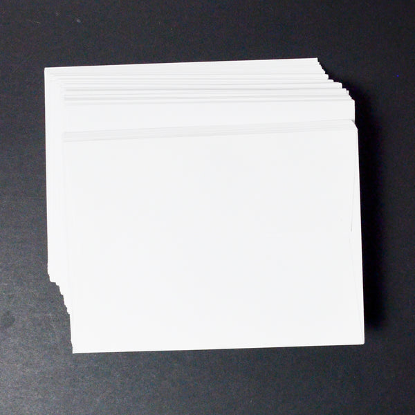 White Square Flap A7 Size Envelope Bundle