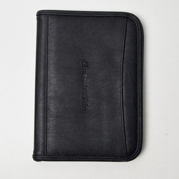 Black Boston Globe Miniature Notepad Folio