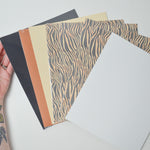 Neutral + Animal Print Creative Memories Photo Mounting Paper - 8 Packs