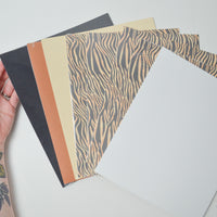Neutral + Animal Print Creative Memories Photo Mounting Paper - 8 Packs