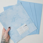 Blue + Marbled Blue Print Creative Memories Photo Mounting Paper - 4 Packs
