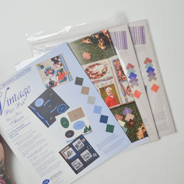 Printed + Die Cut Creative Memories Photo Mounting Paper - 4 Packs