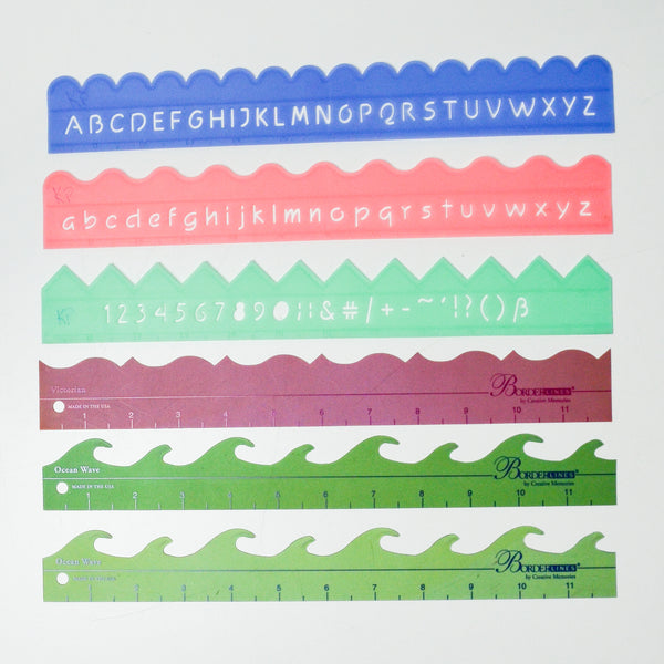 Wavy Rulers - Set of 6