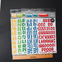 Multicolor 3D Alphabet Sticker Bundle