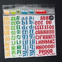 Multicolor 3D Alphabet Sticker Bundle