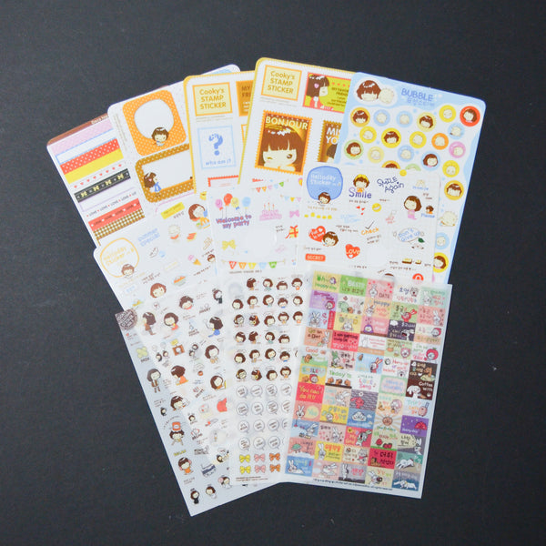 Cute Korean Planner Sticker Bundle