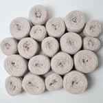 Beige Off-White Wool Rug Yarn - 19 Balls