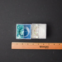 White + Teal Assorted Glitter Bundle