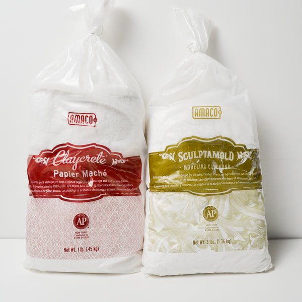 Amaco Claycrete Papier Maché Pulp + Modeling Compound