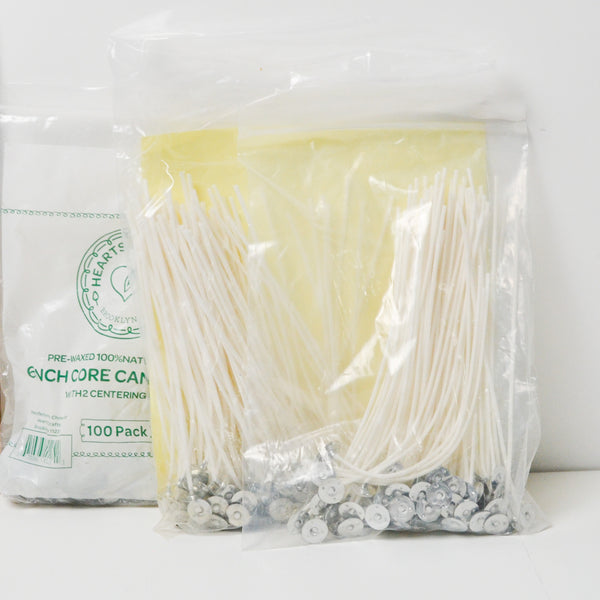 Waxed Candle Wick + Adhesive Tabs Bundle