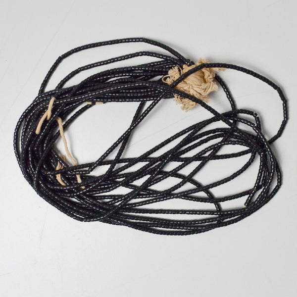 Black Tube Bead Strands