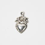 Floral Heart Charm