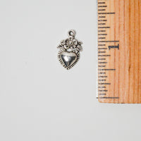 Floral Heart Charm