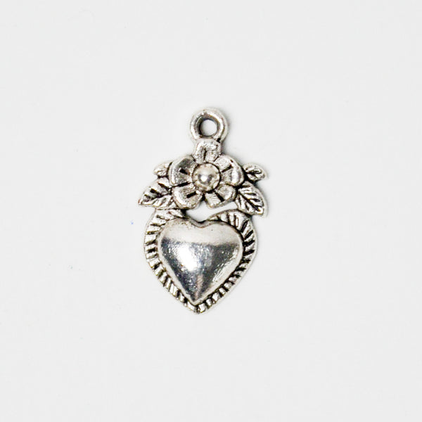 Floral Heart Charm