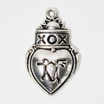 XOX Heart Charm