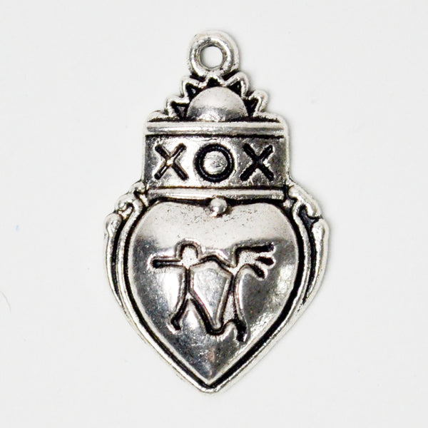 XOX Heart Charm