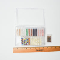 Glass + Seed Beads in Compartment Case Set