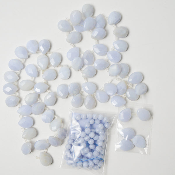 Blue Lace Agate Bead Bundle
