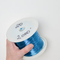 Bright Blue 20 Gauge Wire - 1 Spool