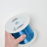 Bright Blue 20 Gauge Wire - 1 Spool