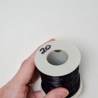 Black 20 Gauge WIre - 1 Spool