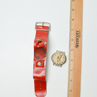 Spiro Agnew Watch Face + Red Leather Band