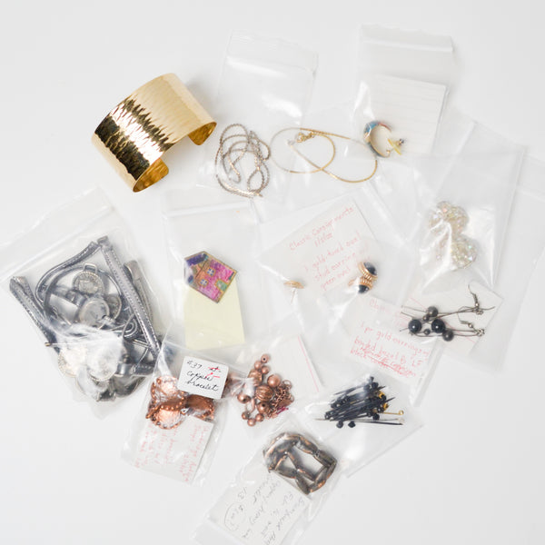 Cuff Bracelet, Earrings + Assorted Jewelry Findings Bundle