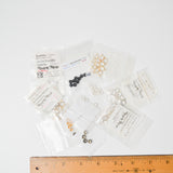 Assorted Gold + Silver-Plated Crystal Channel Beads + Rondelle Beads