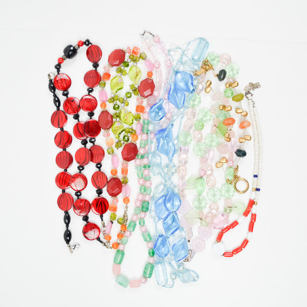 Glass Beaded Necklace Bundle