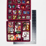 Costume Jewelry Bead + Charm Earring Bundle in Organizing Tray