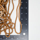 Matte Gold Round Bead Strand Bundle