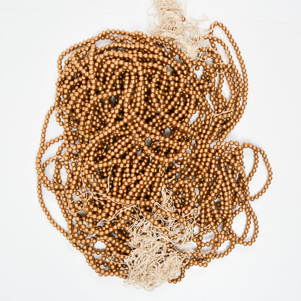 Matte Gold Round Bead Strand Bundle