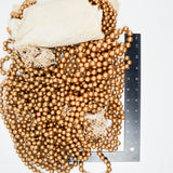 Matte Gold Large Round Bead Strand Bundle