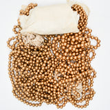 Matte Gold Large Round Bead Strand Bundle