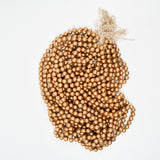 Matte Gold Round Bead Strand Bundle