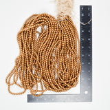 Matte Gold Round Bead Strand Bundle