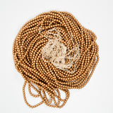 Matte Gold Round Bead Strand Bundle