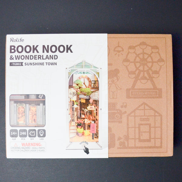 Rolife Book Nook + Wonderland Sunshine Town Model Kit