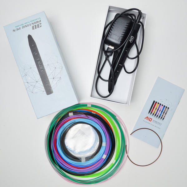AIO Robotics 3D Printing Pen with Colorful Filament
