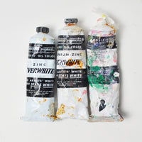 Permanent Pigments Titanium-Zinc + Zinc White Oil Paints - Set of 3