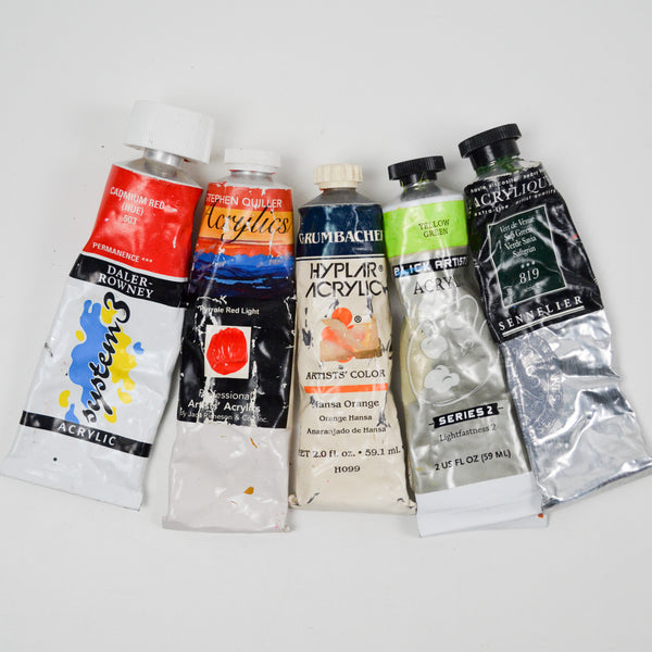 Artist's Quality Acrylic Paint - 5 Tubes