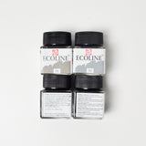 Royal Talens Ecoline Gray Liquid Watercolor - 4 Jars