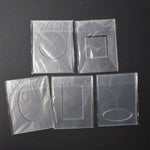 Acrylic Card Frame Templates - Set of 5