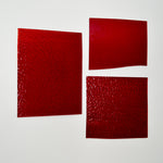 Dark Red Glass Sheet Bundle - Set of 3
