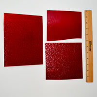 Dark Red Glass Sheet Bundle - Set of 3