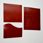 Dark Red Glass Sheets - Set of 3