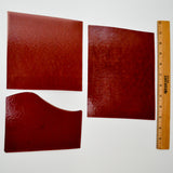 Dark Red Glass Sheets - Set of 3