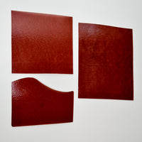 Dark Red Glass Sheets - Set of 3