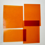 Orange Glass Sheets - Set of 4