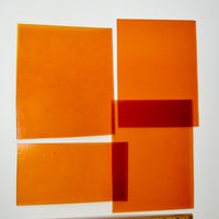 Orange Glass Sheets - Set of 4
